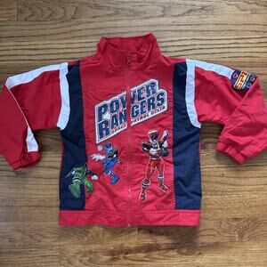 Vintage Power Rangers S.P.D. Kids Windbreaker Jacket Size 4T (4 Years) Y2K C26